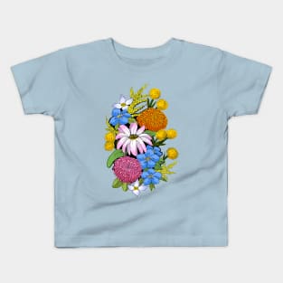 Wildflower bouquet - Color Kids T-Shirt